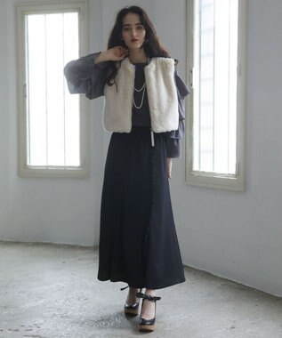 Green Parks ■ＥＳＣＡＲ　フラッフィーベスト Ivory