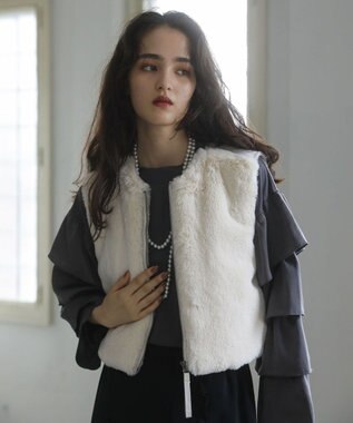 Green Parks ■ＥＳＣＡＲ　フラッフィーベスト Ivory