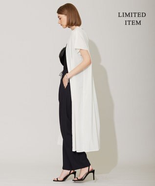 ICB 【WEB限定・洗える】 バンドカラーワンピース オフホワイト系