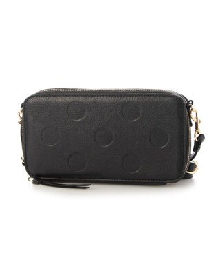 UNBILLION ペルケ perche / 縦横2wayウォレットショルダー ブラックドット