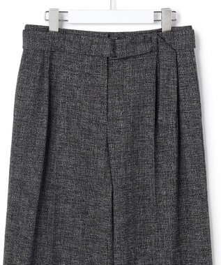 ICB L 【先行予約】ミックスブッチャー ワイドパンツ ブラック×オフホワイト