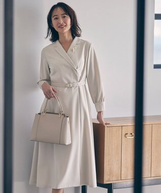 ANY SIS メタルラインパール調 ブローチ ライトゴールド