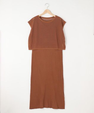 SHARE PARK LADIES 【セットアイテム】レーヨンナイロンニットワンピース