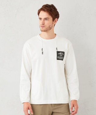  【UNISEX】マスクホルダー付 オーガニックTシャツ