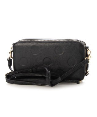 UNBILLION ペルケ perche / 縦横2wayウォレットショルダー ブラックドット