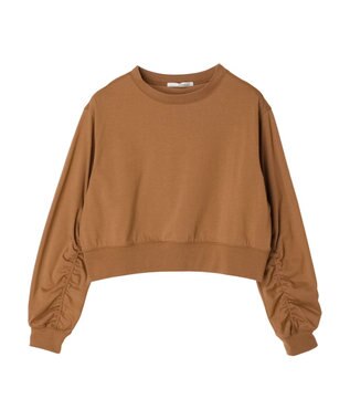 Green Parks ・ＥＬＥＮＣＡＲＥ　ＤＵＥシャーリング袖プルオーバー Dark Orange