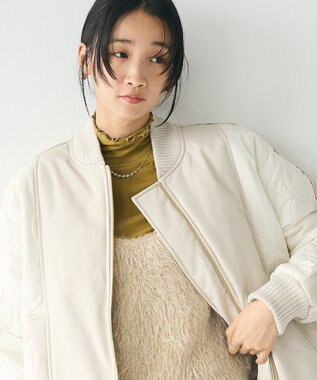 CRAFT STANDARD BOUTIQUE 洗える/ビスチェ付きシャギーニットプルオーバー Beige