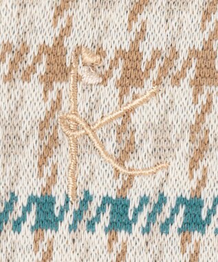 組曲 KIDS 【90-100㎝】チェックワンピース ホワイト系3