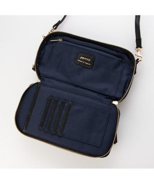 UNBILLION ペルケ perche / 縦横2wayウォレットショルダー ブラックドット