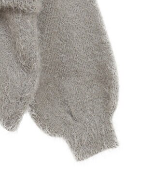 CRAFT STANDARD BOUTIQUE 洗える/ビスチェ付きシャギーニットプルオーバー Gray