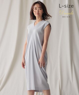 BEIGE， 【L-size】CINDY / Vネックドレス