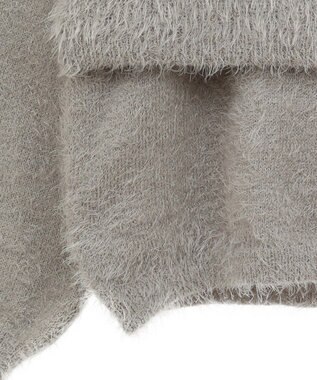 CRAFT STANDARD BOUTIQUE 洗える/ビスチェ付きシャギーニットプルオーバー Gray