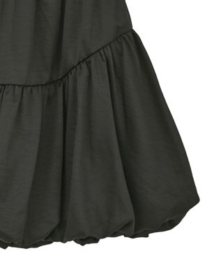 earth music&ecology ラウンド切り替えバルーンミニスカート Black
