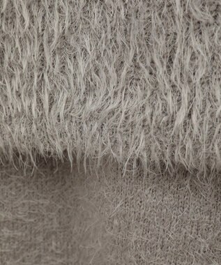 CRAFT STANDARD BOUTIQUE 洗える/ビスチェ付きシャギーニットプルオーバー Gray