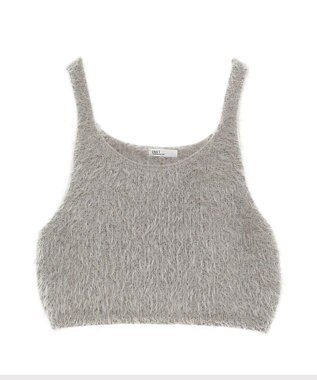 CRAFT STANDARD BOUTIQUE 洗える/ビスチェ付きシャギーニットプルオーバー Gray