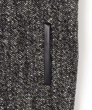 BEIGE， ROBY / フェイクレザーツイードコート Monotone