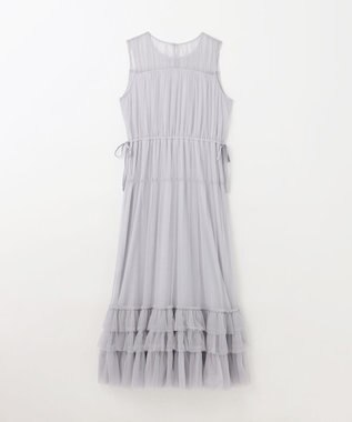 GRACE CONTINENTAL チュールティアードワンピース グレー