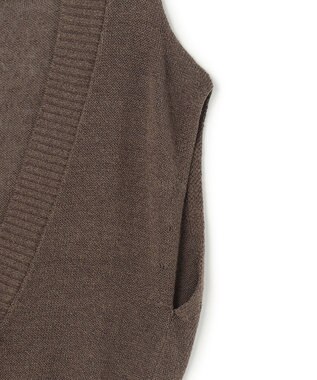 uncrave ラミーリネンニット ベスト カーキベージュ