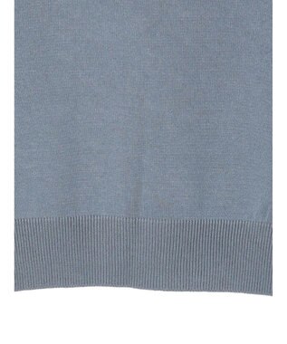 Green Parks さがら刺繍入りニットプルオーバー Sax