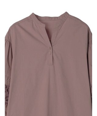 CRAFT STANDARD BOUTIQUE 袖レース使いワンピース Mocha