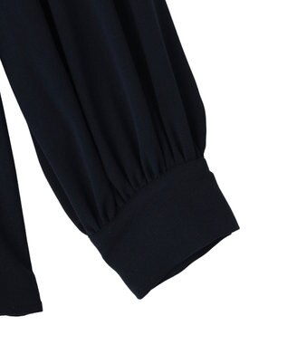 YECCA VECCA アシメラッフルブラウス Navy