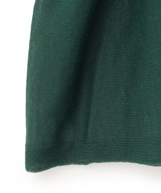 UNFILO シアー ペプラムニット グリーン