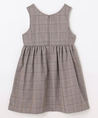 ANY KIDS メロディジャンパースカート ブラウン×チェック