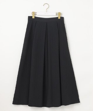 ANY SIS 【好印象企画】襟配色ニット×タックスカートセット グレー×スレート