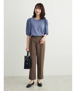 Green Parks きれいシルエットパンツ Khaki