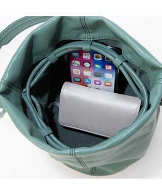 UNBILLION カシュカシュ cachecache / ソフト巾着ショルダーバッグ グリーン