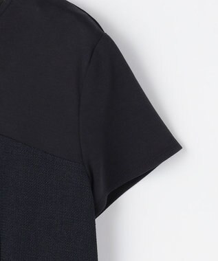 組曲 L 【先行予約】メランジレノクロス ドッキングワンピース ネイビー系