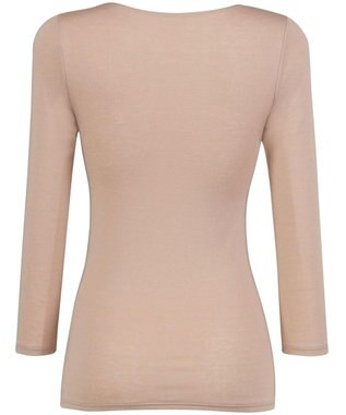 WACOAL あったかインナー 「天綿」を使用 しなやかでやわらかい あたたかくムレにくい 8分袖 長袖 【ふんわりあったか】 レディース CLD382 /ワコール カラシ