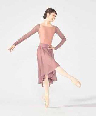 Chacott ロングスリーブレオタード アンティックローズ