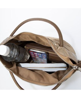 UNBILLION カシュカシュ cachechche / ソフトメタリック2wayミニトート ブロンズ