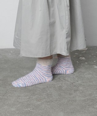 TRICOTE カスリシャギーソックス 82BEIGE