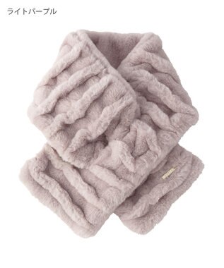 MOONBAT FURLA フェイクファーウェイビーマフラー