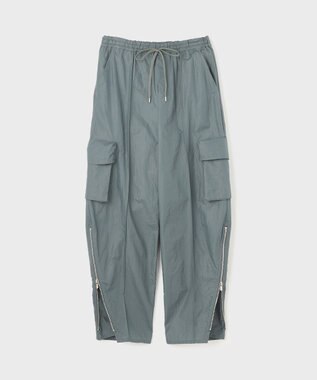 GRACE CONTINENTAL ナイロンジップカーゴパンツ グレー