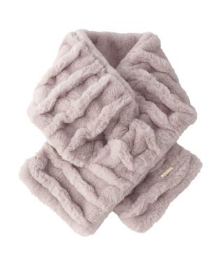 MOONBAT FURLA フェイクファーウェイビーマフラー ライトパープル