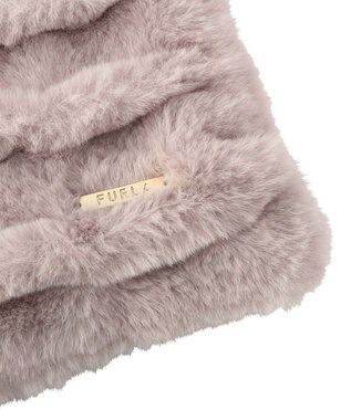 MOONBAT FURLA フェイクファーウェイビーマフラー ライトパープル