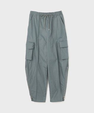 GRACE CONTINENTAL ナイロンジップカーゴパンツ グレー