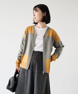 Green Parks シアーロゴ長袖プルオーバー Off White