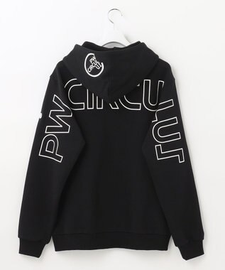 PW CIRCULUS 【MEN】アスレジャー 裏毛 ジップアップ パーカー ブラック系