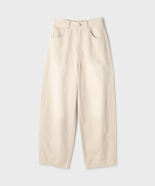 GRACE CONTINENTAL サイド切替バレルパンツ ベージュ
