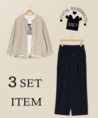 3セット商品/サイズ38【23区】ジャケット春夏×カットソー春夏×パンツ春