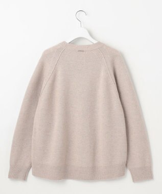 自由区 S 【カタログ掲載】ウールカシミヤブレンドスパンコールラグランスリーブ ニット ベージュ