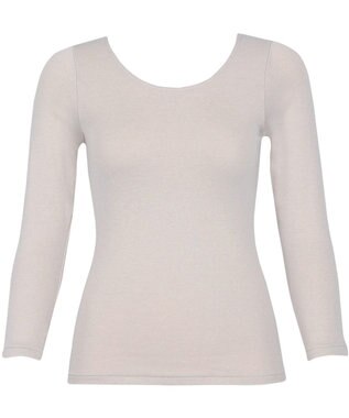 Wing あったかインナー 綿混 裏起毛 厚手 よく伸びる素材 【ラクのびサーモ】 8分袖 長袖 秋 冬 EL6814 ウイング／ワコール