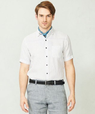 JOSEPH ABBOUD 【吸水速乾】ソアロンシャンブレー シャツ ホワイト系5