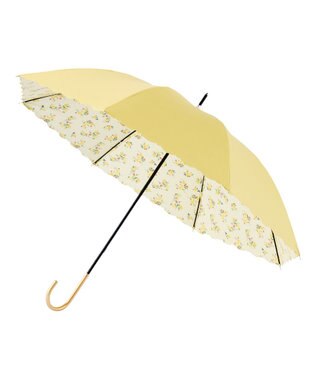 MOONBAT estaa 晴雨兼用 長傘 日傘 フラワーギフト 遮光 遮熱 UV ライトイエロー