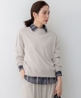 組曲 S 【WEB限定】コットンニット プルオーバー