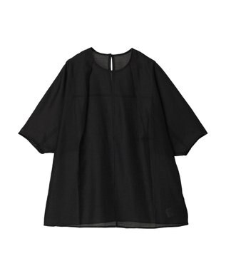 earth music&ecology バルーンスリーブブラウス Black